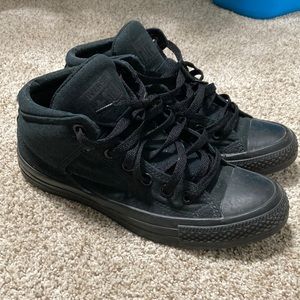 CONVERSE | Womens size 8 High top Black shoes